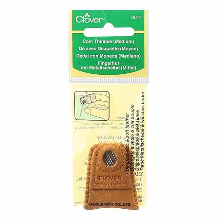 LEATHER COIN THIMBLE MED