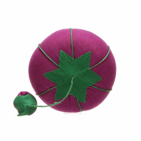 TOMATO PINCUSHION WITH STRAWBERRY EMERY