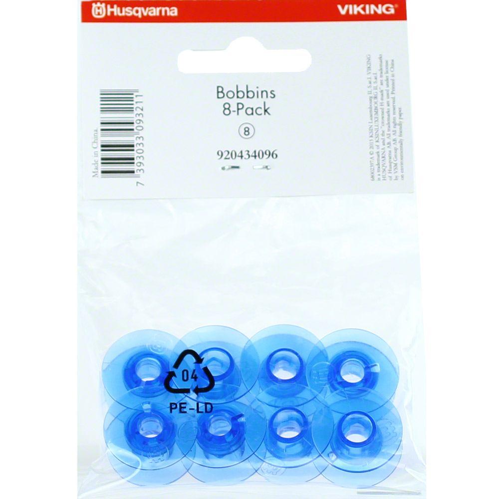 HUSQVARNA VIKING Blue Bobbins 8-Pack 920434096