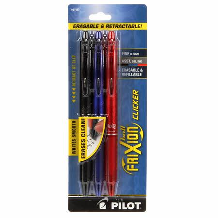 FRIXION CLICKER PEN ASST FXCC3001F