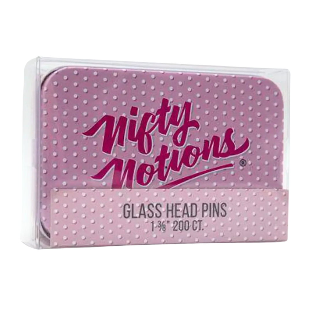 Nifty Notions Glass Pins 1-3/8" - 200pc