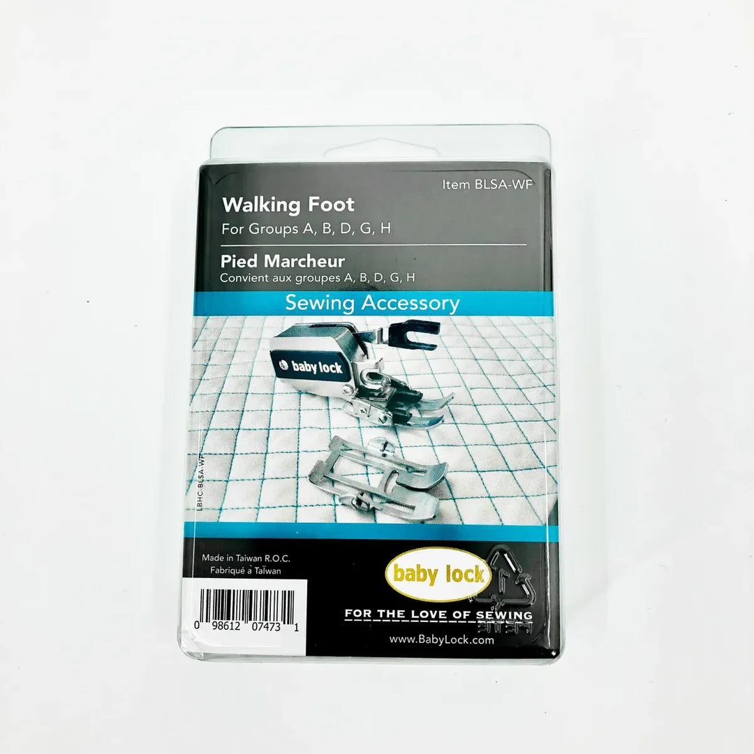 Baby Lock Dynamic Walking Foot with Standard and Open Toe Soles