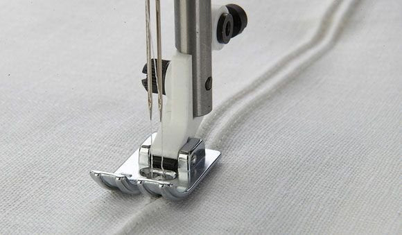 VIKING 3 Groove PinTuck Foot with Raised Seam Plate 412992845